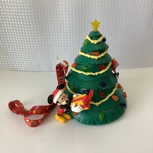 Disney Parks Mickey Mouse Green Christmas Tree Light-Up Popcorn Bucket 2019